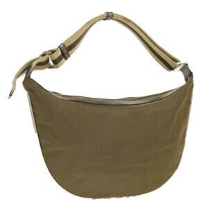 GUCCI Sherry Line Shoulder Bag Canvas Gold